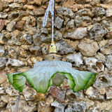 Vintage pleated pendant light 1900