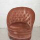 Fauteuil Crapaud rose poudré