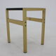 1960s italian brass and glass side table