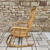Bamboo rocking chair 1950