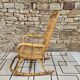 Rocking chair bambou 1950