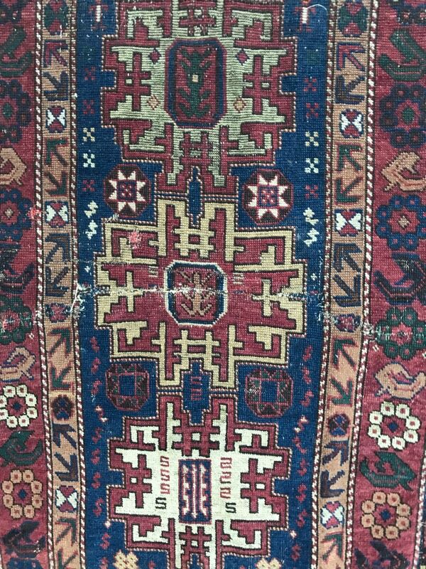 Carpet old chirwan Caucasus  77 x 120 cm