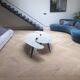 Pair of coffee tables in marble of Carrara