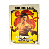 Original movie poster "The Fury of the Dragon" 1974 Bruce LEE, Chuck Norris...