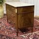 Louis XVI commode in mahogany with a marble top from the 1950s.