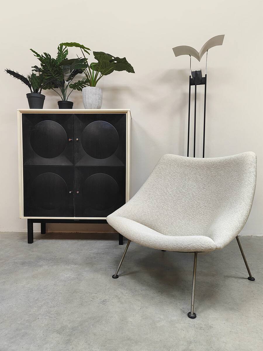 Brutalist circular cabinet vintage 'Geometric design'