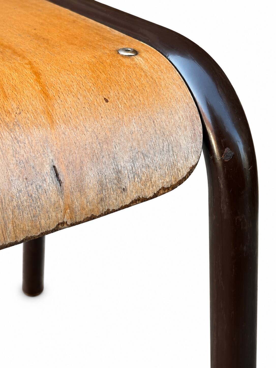4 vintage school chairs