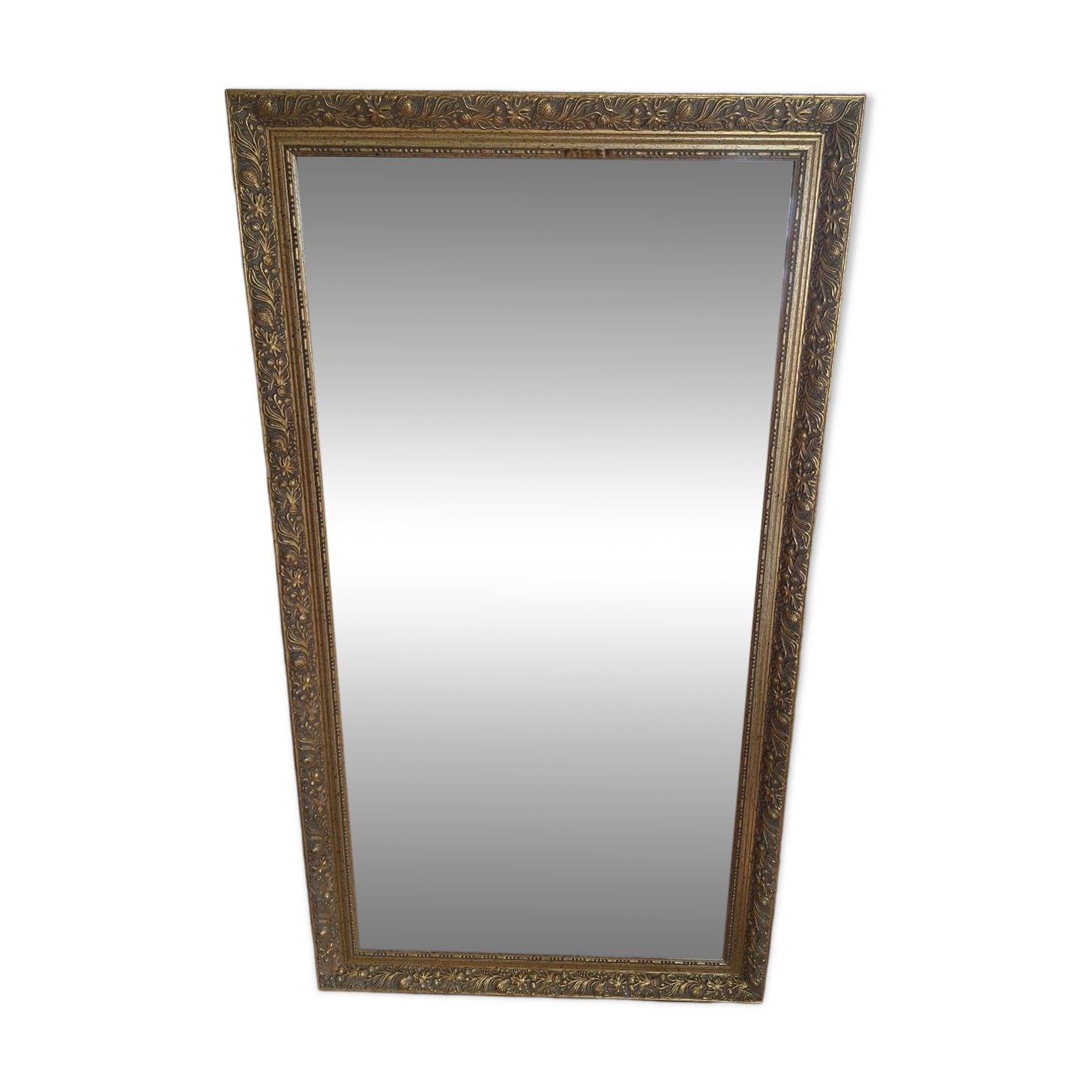 Rectangular gold mirror