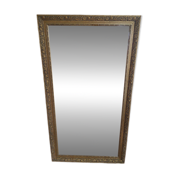 Miroir doré rectangulaire