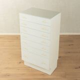 Expressive chest of drawers by interlübke, 1960s, white, seven drawers