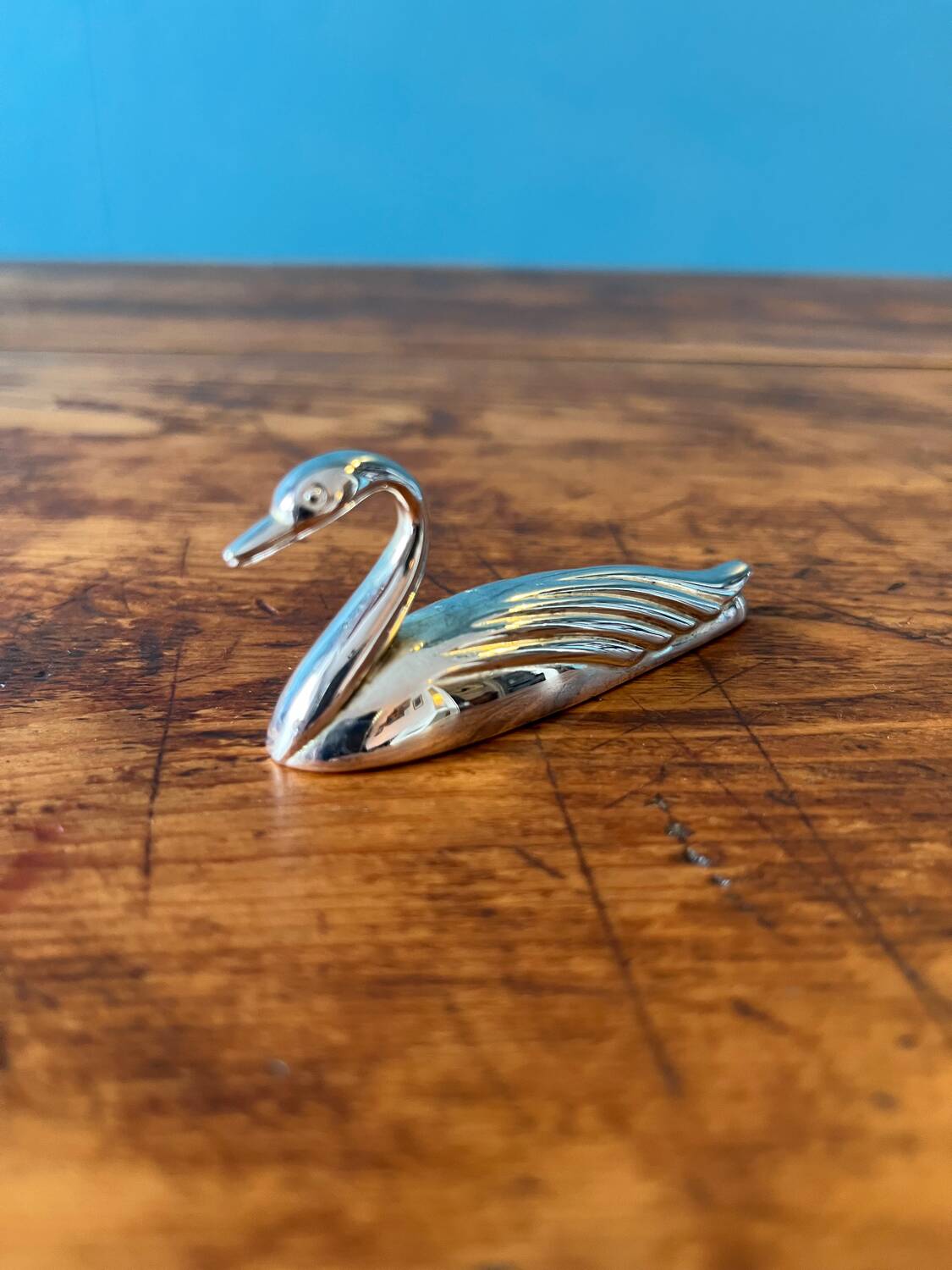 12 cutlery knife holders in silver metal