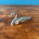 12 cutlery knife holders in silver metal