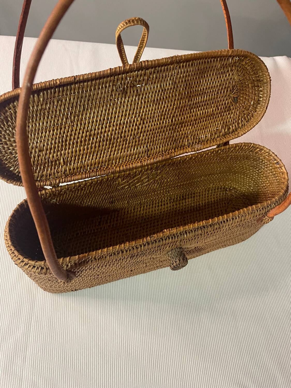 Small decorative wicker basket