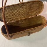 Small decorative wicker basket