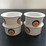 Lot 4 ramekins pop décor