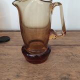 Amber glass carafe