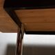 Vintage minimalist dining table chrome teak