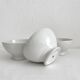 3 vintage Apilco white porcelain bowls