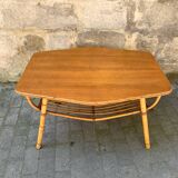 Vintage rattan coffee table