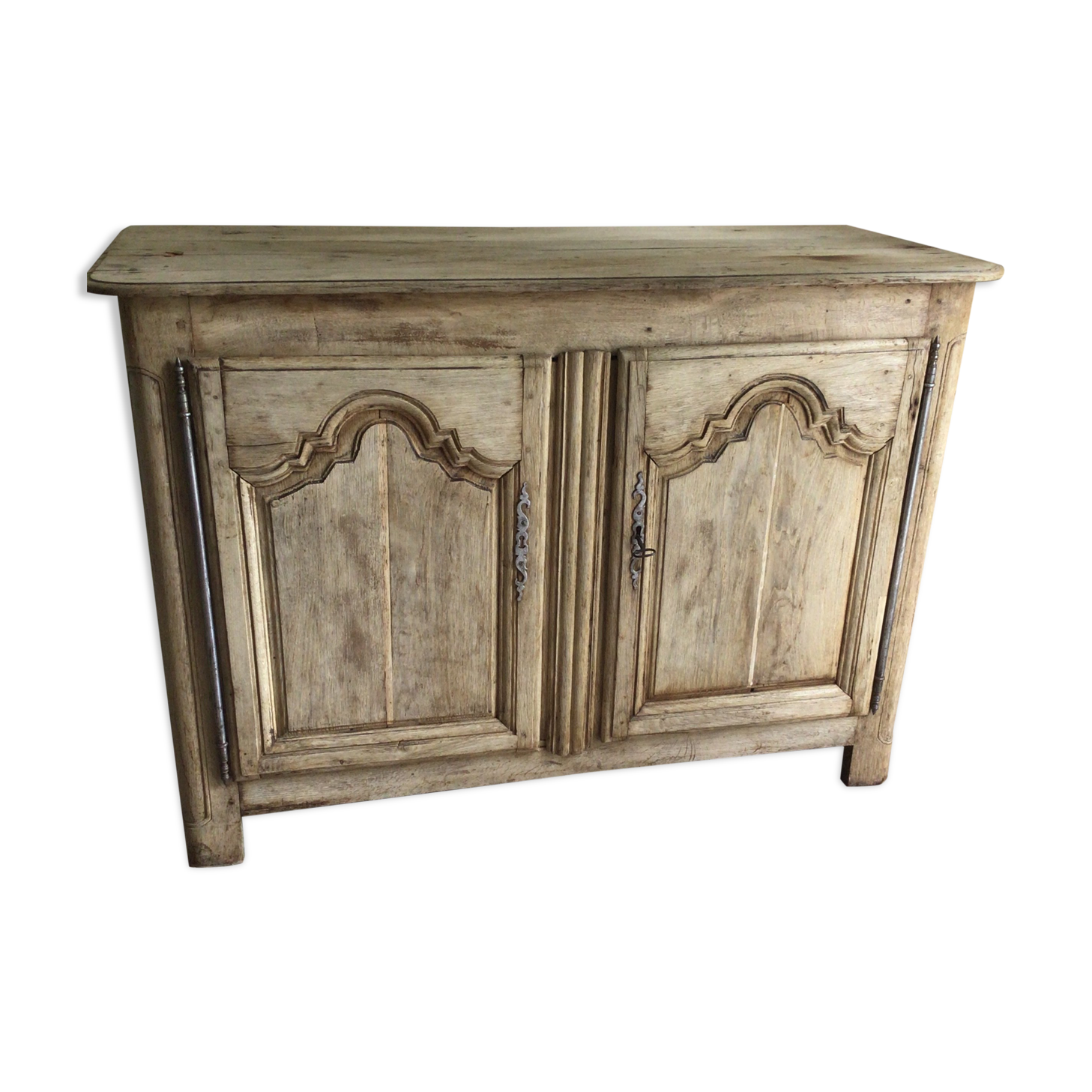 Nineteenth pickled oak sideboard