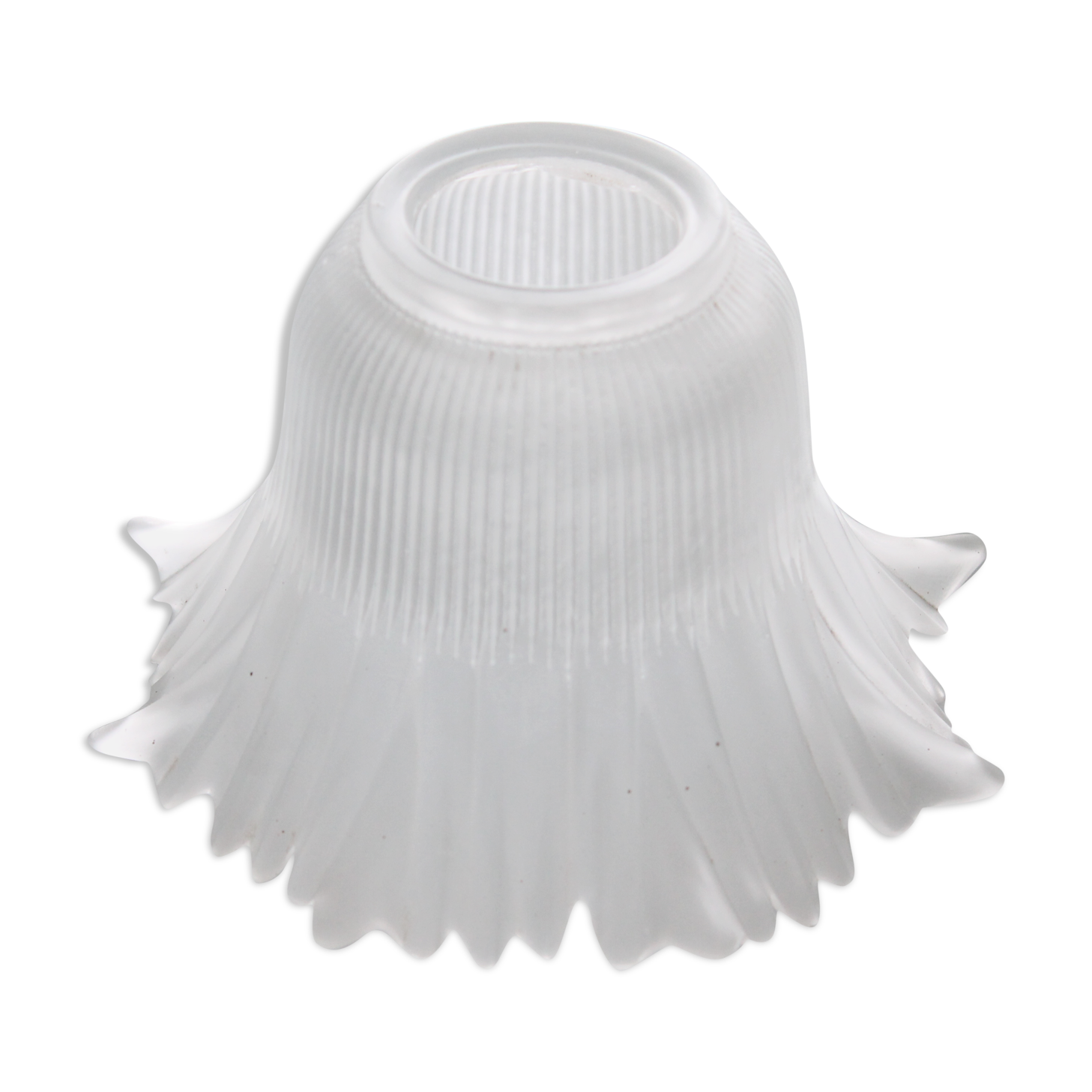 Glass lampshade, Vintage glass tulip