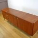 Mahogany Enfilade & Chrome Legs by Luigi Bartolini Vintage 1960