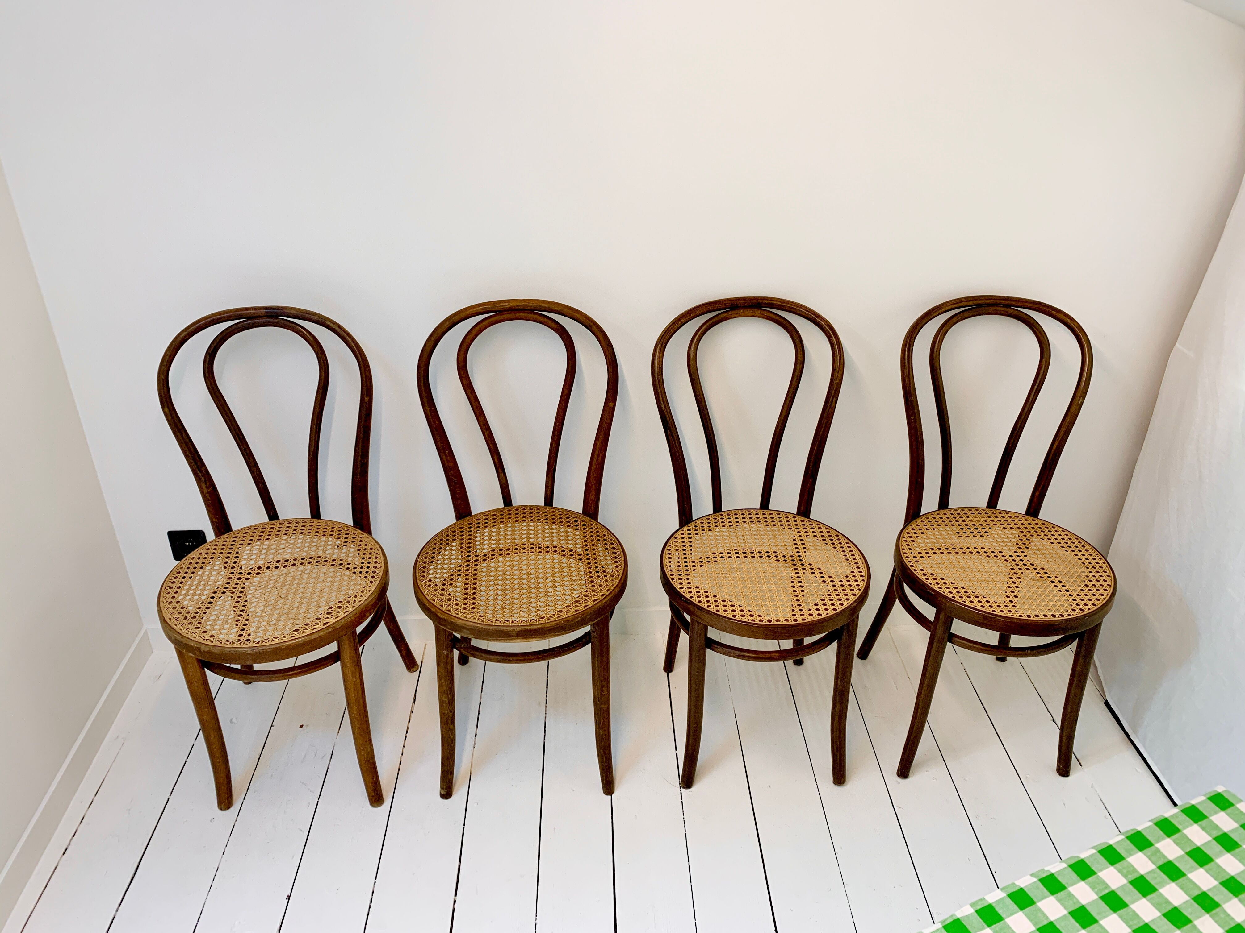 Set of 4 thonet chairs zpm radomsko