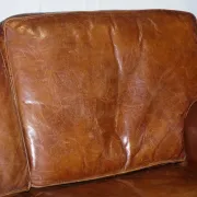 Brown Leather Two-Seater Sofa Balural in the Style of Halo and Timothy Oulton