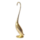 Vintage Gold Brass Heron - 43cm