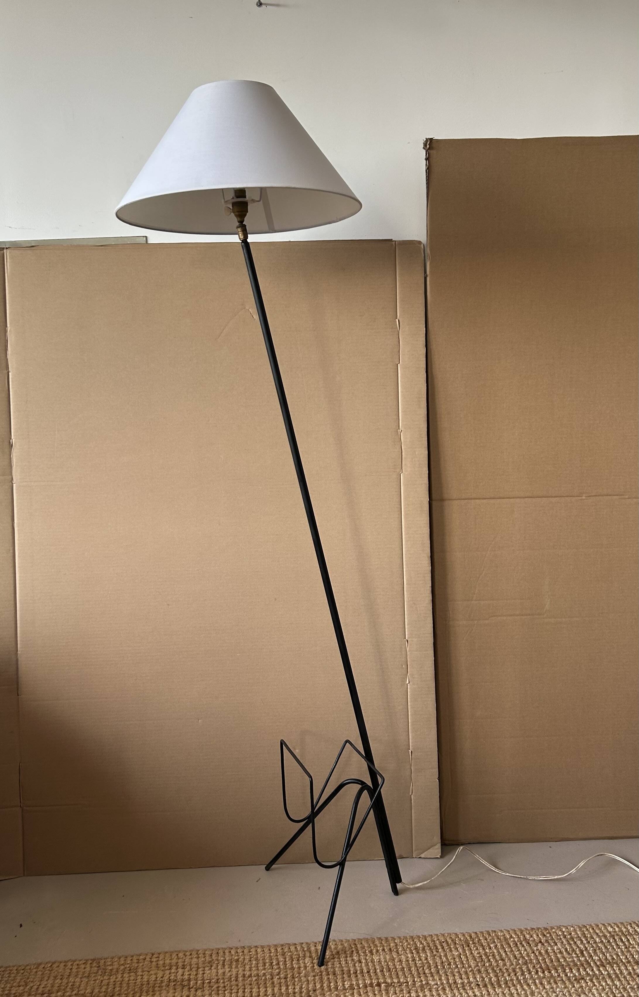 Lampadaire porte-revues années 50