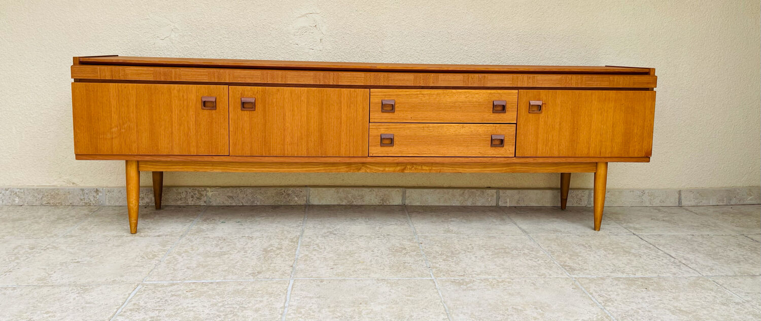 Scandinavian teak row