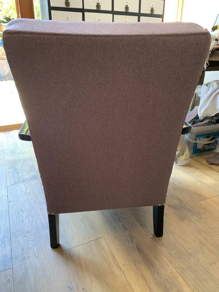 Art Deco Lilac Armchair, 1920s