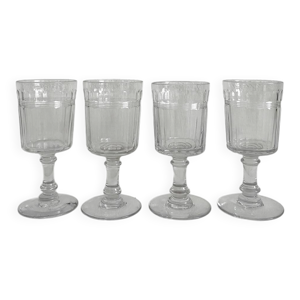 4 verres à vin de Porto - cristal baccarat