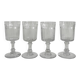 4 Baccarat cut crystal port wine glasses, similar to Chica model