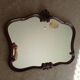 Pair of large antique Rococo style Louis XV mirrors in carved solid wood.