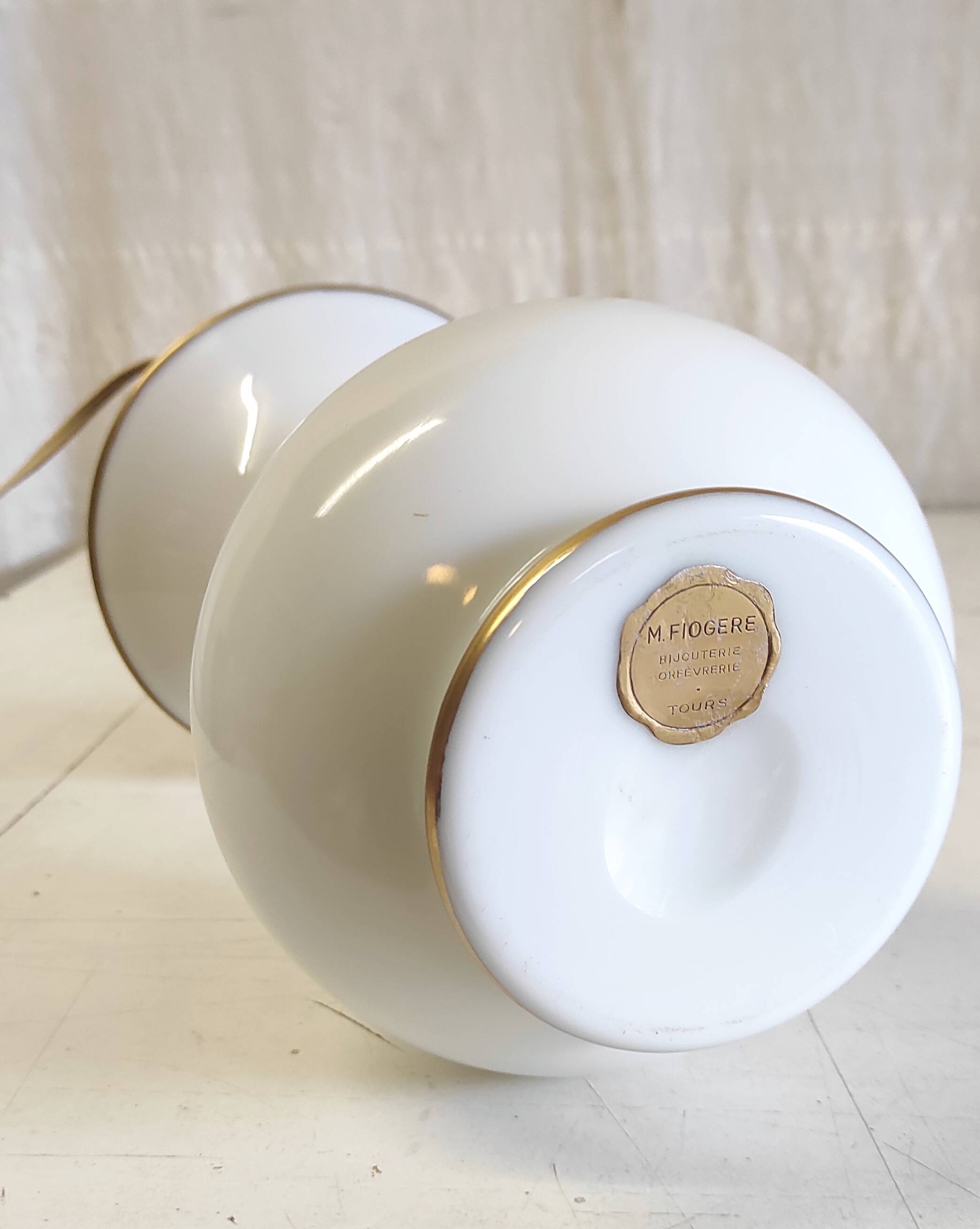 Lamp base in opaline style 19th century
