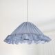 Conical suspension with fine stripes and Emilia "marina" shade.