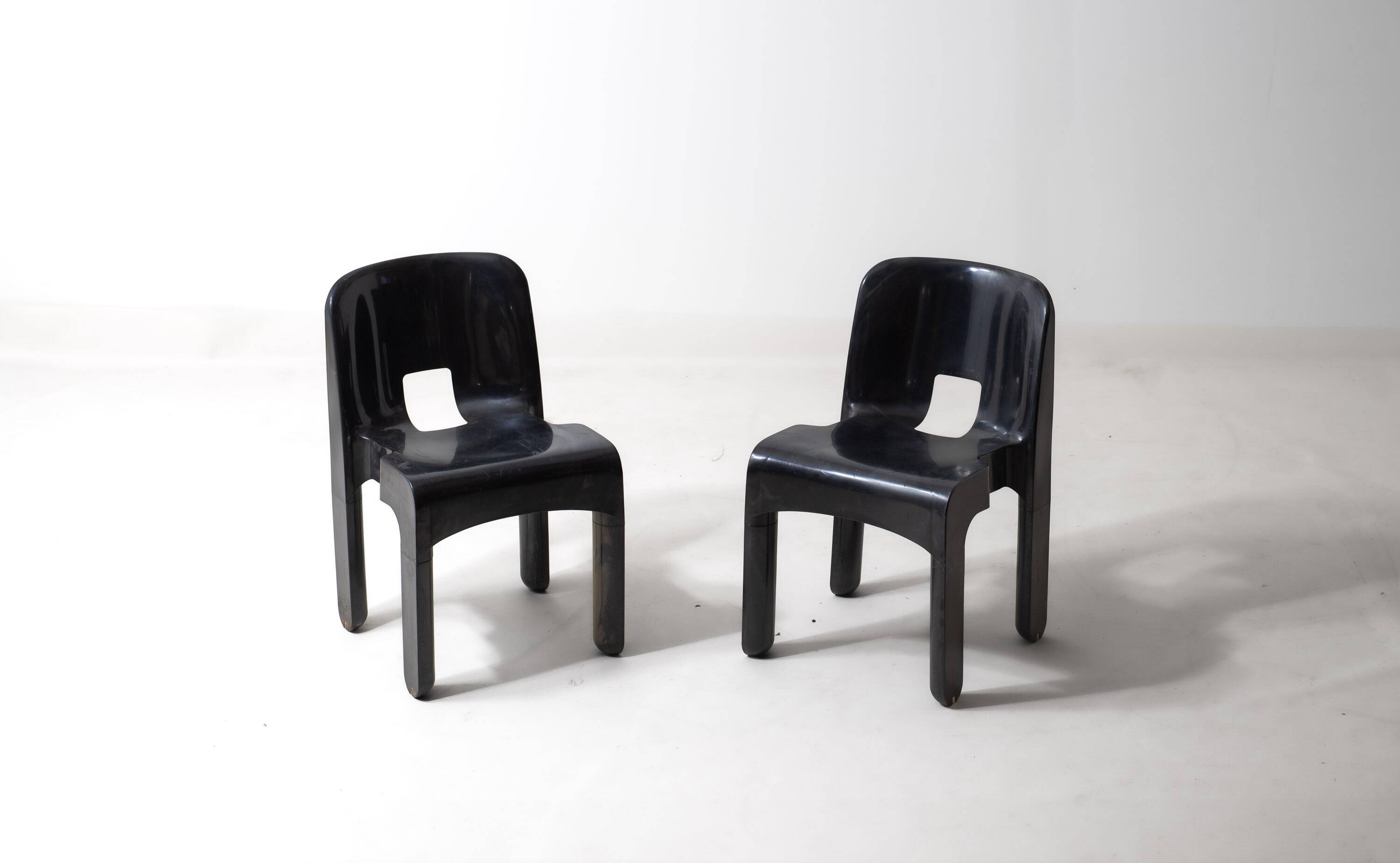 Ensemble de 6 chaises 'Universale' par Joe Colombo