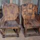 fir wing bench (pair)