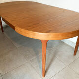 Table danoise teck scandinave par Oluf Theodor Larsen 1960 extensible