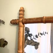 Bamboo wood mirror from the early 20th century.
