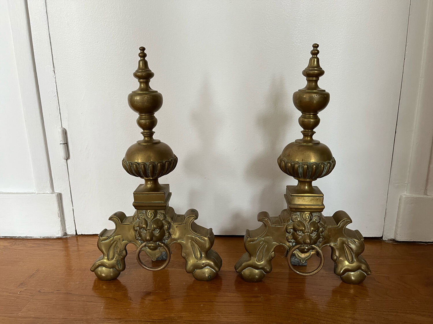 Pair of antique chenets