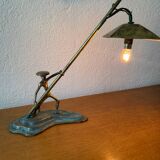 Lampe bronze Hakuli Israël années 50
