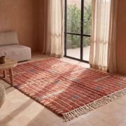 Handmade traditional artisanal Moroccan Atlas rug, size 140/260 cm.