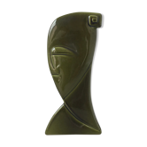 Vase cubiste Niederkorn, tête de femme, édition limitée, 1920