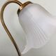 Lampe tulipe en laiton