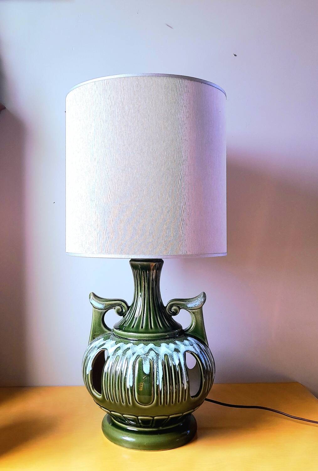 Glazed ceramic lamp, 1960.