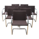 Suite of 8 BRNO 2 office armchairs, Knoll