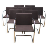Suite of 8 BRNO 2 office armchairs, Knoll