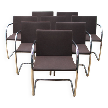 Suite of 8 BRNO 2 office armchairs, Knoll